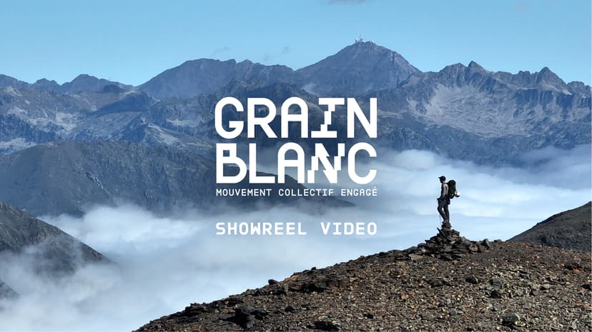 page principal du showreel de l'agence grain blanc