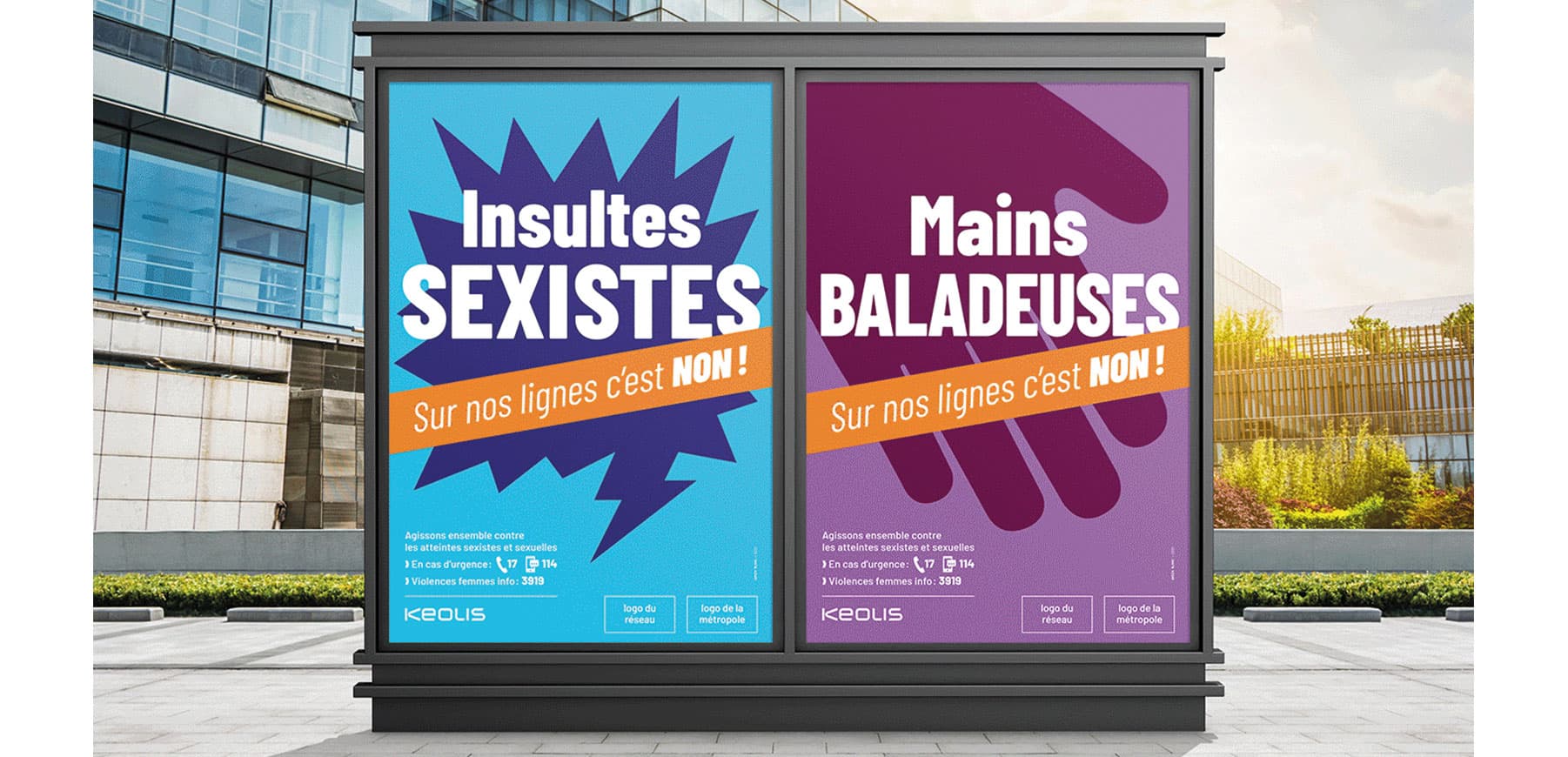 design réalisé par l'agence grain blanc dans le cadre d'un campagne de communication pour keolis