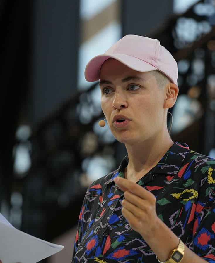 Portrait de Julia Faure lors de ChangeNOW 2022